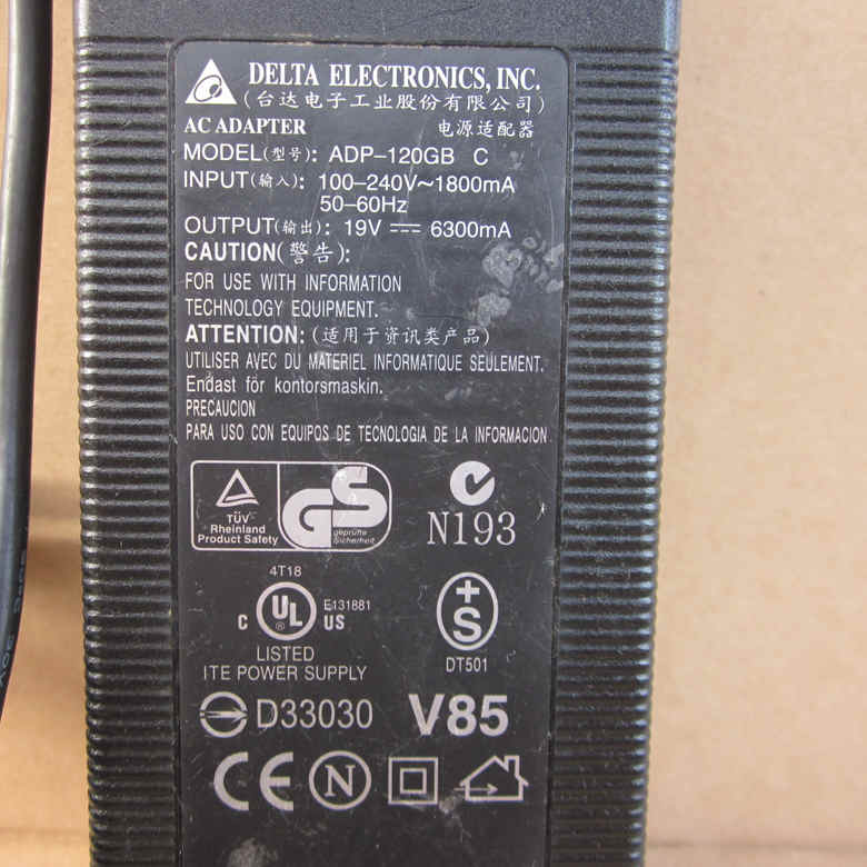 *Brand NEW* AC100-240V 50/60Hz DELTA 19V 6.3A 120W ADP-120GB C 19V 6300mA 5.5*2.1 AC DC ADAPTER POWER SUPPLY